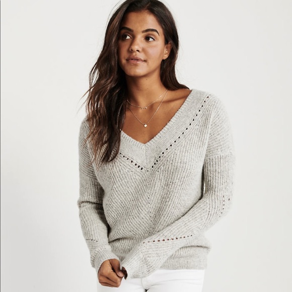 Abercrombie Fitch Pointelle Sweater 